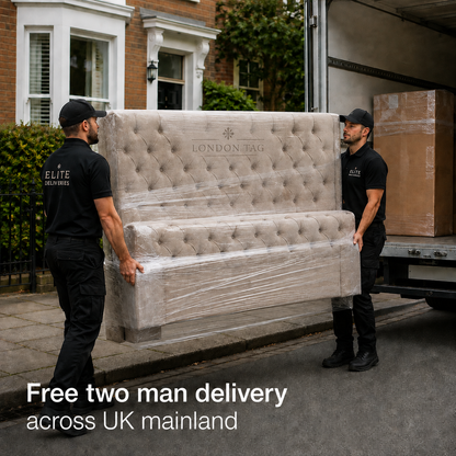 CHESTERFIELD Premium Upholstered Bed Frame - Choice of Sizes & Colors UK
