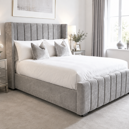 SELINE Modern Vertical Channel Bed - Available in Double, King & Super King