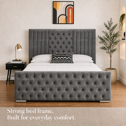 Luxury CHELSEA Tufted Bed Frame & Matching Bench - Double, King & Super King