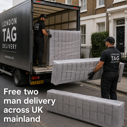 SELINE Modern Vertical Channel Bed - Available in Double, King & Super King