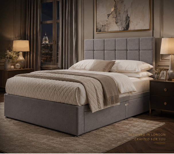 Chelsea Square Upholstered Divan Bed