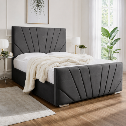 Luxury HORIZON Fan-Stitched Bed Frame - Double, King & Super King UK