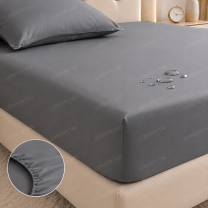 Waterproof Fitted Bed Sheet 360 Elastic Mattress Protector Single Double