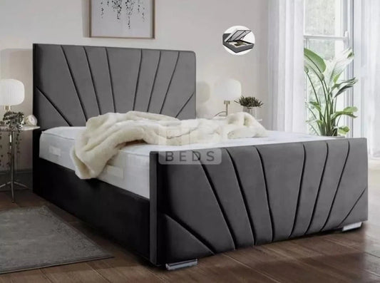 Luxury HORIZON Fan-Stitched Bed Frame - Double, King & Super King UK