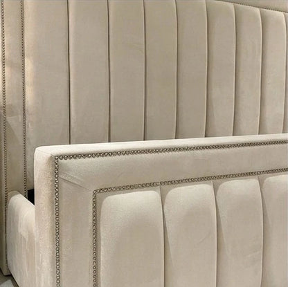 Luxury Louis Upholstered Bed Frame - Available in Double, King & Super King Size
