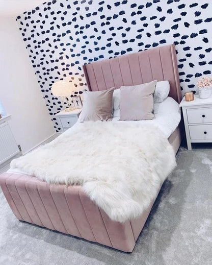 SELINE Modern Vertical Channel Bed - Available in Double, King & Super King
