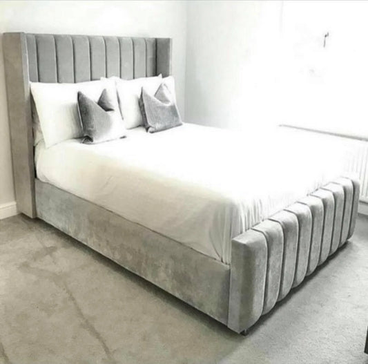 SELINE Modern Vertical Channel Bed - Available in Double, King & Super King