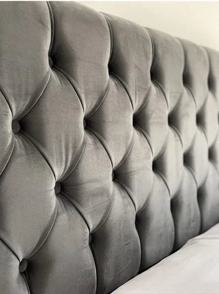 KENDALL Deep-Tufted Upholstered Bed - Double, King & Super King Size UK