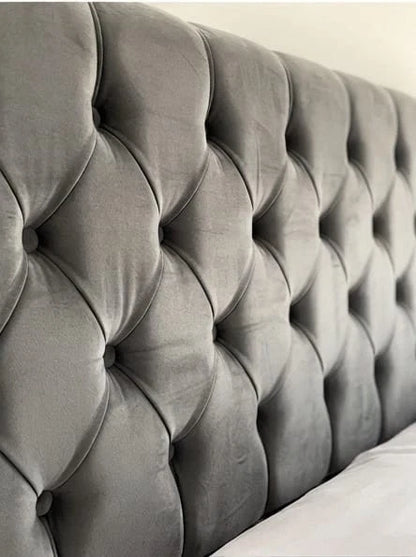 KENDALL Deep-Tufted Upholstered Bed - Double, King & Super King Size UK