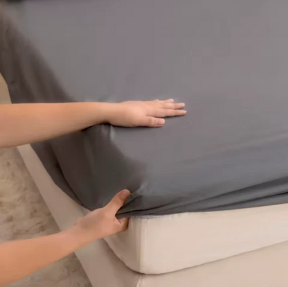 Waterproof Fitted Bed Sheet 360 Elastic Mattress Protector Single Double