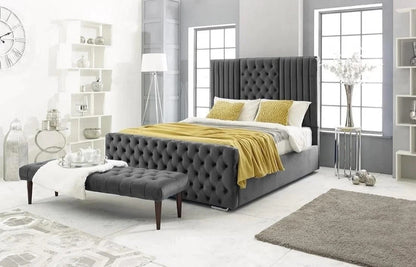 Luxury CHELSEA Tufted Bed Frame & Matching Bench - Double, King & Super King