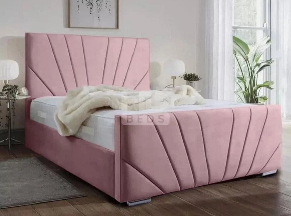 Luxury HORIZON Fan-Stitched Bed Frame - Double, King & Super King UK