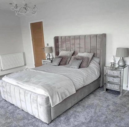 SELINE Modern Vertical Channel Bed - Available in Double, King & Super King